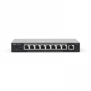 SWITCH RUIJIE GIGABIT ETHERNET RG-ES209GC-P, 9 PUERTOS (8X POE) 10/100/1000MBPS, 120W, 18 GBIT/S, 4000 ENTRADAS - ADMINISTRABLE, RG-ES209GC-P