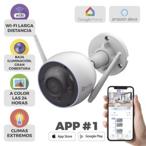CÁMARA IP EZVIZ SMART WIFI BALA IR PARA EXTERIORES H3 2K, INALÁMBRICO, 2304 X 1296 PIXELES, DÍA/NOCHE, H3 2K