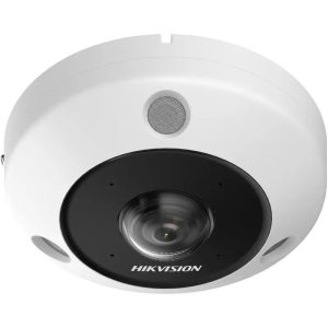 CÁMARA IP MINI FISHEYE HIKVISION IR PARA INTERIORES/EXTERIORES 180° - 360°, ALÁMBRICO, 3504 X 3504 PIXELES, DÍA/NOCHE, DS-2CD63C5G1-IVS