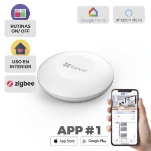 BOTÓN INTELIGENTE EZVIZ DE EMERGENCIA T3C, INALÁMBRICO, BLANCO - COMPATIBLE CON KIT DE ALARMAS EZVIZ, CS-T3C-A0-BG