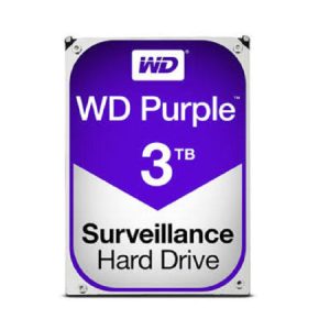 HDD INTERNO WD PURPLE 3.5 3TB SATA3 6GB/S 64MB 24X7 PARA DVR Y NVR DE 1-8 BAHIAS Y 1-64 CAMARAS