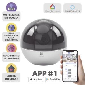 MINI PT IP 3K (5 MEGAPIXEL) / WI-FI / DETECCIÓN HUMANA / SEGUIMIENTO INTELIGENTE / NOTIFICACIÓN PUSH / AUDIO DE DOS VÍAS / RANURA PARA MEMORIA / USO INTERIOR