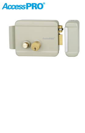 CERRADURA ELÉCTRICA CON BOTÓN DE SALIDA, INCLUYE LLAVE, EXTERIOR, DERECHA 1