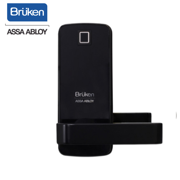 Cerrojo Electrónico con Manija para Puerta de Madera