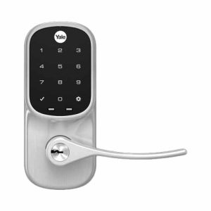 CERRADURA AUTÓNOMA YALE-ASSA ABLOY YRL226 CON TECLADO TÁCTIL Y MANIJA, SMARPHONE CONTROL OPCIONAL, PARA PUERTAS DE 35 MM A 45 MM DE ESPESOR, MX89610