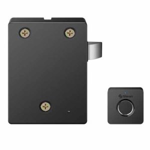CERRADURA DE HUELLA DIGITAL STEREN LOCK-050, CAJONES, CLÓSETS, ARMARIOS, NEGRO, LOCK-050