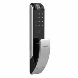 CERRADURA INTELIGENTE COMMAX CON TECLADO TOUCH CDL-210R, HASTA 100 USUARIOS, NEGRO/PLATA, CDL-210R