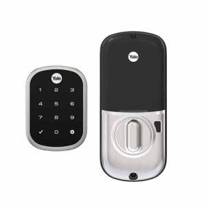 CERRADURA INTELIGENTE YALE-ASSA ABLOY ASSURE YRD256, NIQUEL SATINADO, TECLADO, PARA PUERTAS IZQ O DERECHA DE 35 A 57 MM DE ESPESOR, APERTURA POR SMARTPHONE, 89385