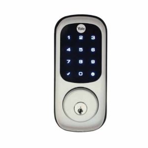CERRADURA INTELIGENTE YALE CON TECLADO TOUCH, 25 USUARIOS, COMPATIBLE CON SMARPHONE/TOTAL CONNECT, MX89537