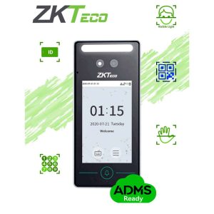 CONTROL DE ACCESO Y ASISTENCIA VISIBLE LIGHT ZKTECO CON AUTENTICACIÓN FACIAL (800 ROSTROS), VERIFICACIÓN POR PALMA (800), TARJETA ID 125 KHZ (1000), REGISTRO DE 150,000 EVENTOS Y CONECTIVIDAD TCP/IP, SPEEDFACEV4LAC