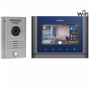 COMMAX CDV70N2 - Monitor para videoportero de 7 pulgadas con auricular, soporta hasta 2 frentes de calle con función de apertura de puerto