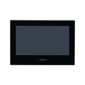 DAHUA VTH2421FB-P - Monitor IP táctil de 7" Serie Pro, con 8GB de memoria embebida, PoE estándar, ranura MicroSD, soporta llamada grupal, videos, mensajes, 6 entradas/salidas de alarma, y hasta 9 monitores adicionales. #VDP