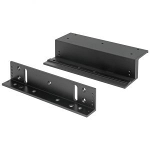 E941S1K2BZQ - Soporte En Z Negro Para Cerraduras Electromagnéticas De La Serie De 1200 Lb