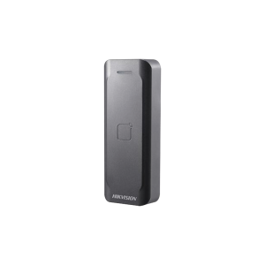 HIKVISION DS-K1802E Lector de Tarjetas PROX EM, Exterior IP65, Wiegand, Compatible con Cualquier Panel, PERFIL DELGADO y ESTETICO, Indicador LED