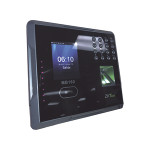 ZKTECO MB160ID Lector de Reconocimiento Facial, Tarjeta y Huella Digital, 1500 Rostros, 1500 huellas, Lector de tarjetas de proximidad, Soporta DDNS con BIOTIMEPRO, Función ADMS INCLUIDA