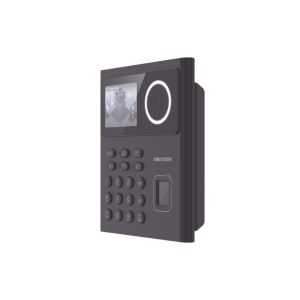 HIKVISION DS-K1T320MFWX-B/S Terminal Min Moe WiFi con Batería de Respaldo, Administrable por Smartphone o Nube, Acceso y Asistencia, Huella, Facial y Tarjetas MIFARE, 500 rostros y 1,000 Huellas y Tarjetas, Detección de Cubrebocas, HikConnect, HIK-