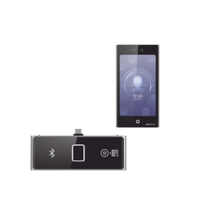 HIKVISION DS-K1T673DWX/K Terminal Facial Min Moe WiFi con pantalla de 7″ y Lector de Huellas, Códigos QR y Bluetooth, Exterior IP65, 10,000 rostros y 50,000 tarjetas, Soporta módulo lector de Huella, QR y Bluetooth, HIK-IA