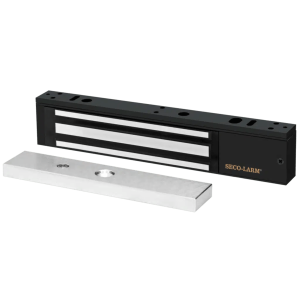 ENFORCER SECOLARM E-941SB-600PQ Chapa Magnética 600 Lbs, Led de Estatus, Color Negro, Libre de Magnetismo Residual, Sensor de Adherencia, Diseño Elegante