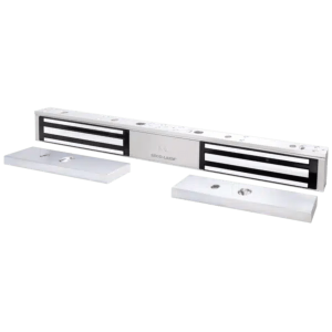ENFORCER SECOLARM E941DA600PQ Chapa Magnética Doble 600 Lbs por Lado, Led de Estado, Libre de Magnetismo Residual, Sensor de Adherencia, UL