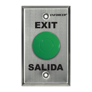 ENFORCER SECOLARM SD-7201GCPE1Q Botón Tipo Hongo, Color Verde, Relevador NO, NC, COM