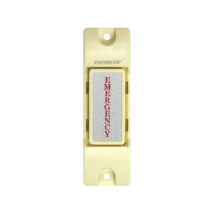 ENFORCER SECOLARM SS-075CQ Botón de Emergencia, Botón de Pánico, Ideal como botón de pánico, Montaje de Superficie, Relevador NC/NO Momentáneo, Uso con Sirenas y Estrobos, Ideal para Control de Acceso